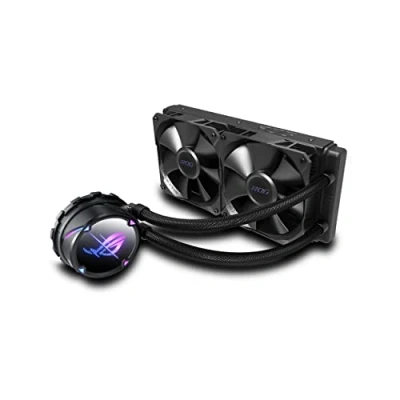 Imagen de ASUS ROG Strix LC II 240 Sistema de refrigeración líquida todo en uno para la CPU con Aura Sync (soporte IntelLGA y AMD AM4/TR4 dos ventiladores radiador 120 mm)