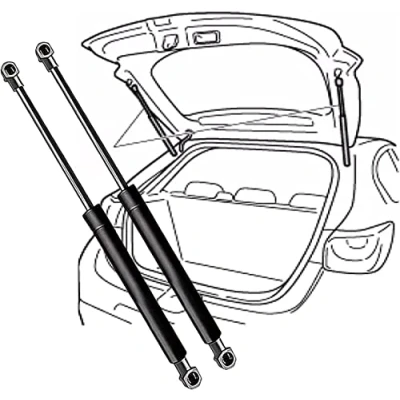 Imagen de 2X Amortiguador Maletero para Nissan Qashqai J10 (Not FOR +2 Model) 2007 2013(OEM 90450JD01B) 51.8cm, Gas Barra Soporte Resorte Puerta Trasero