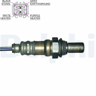 Imagen de DELPHI ES20211 12B1 Sonda lambda plana, térmico HYUNDAI: Santa Fe I, SONATA 4, Trajet, KIA: Magentis Opirus