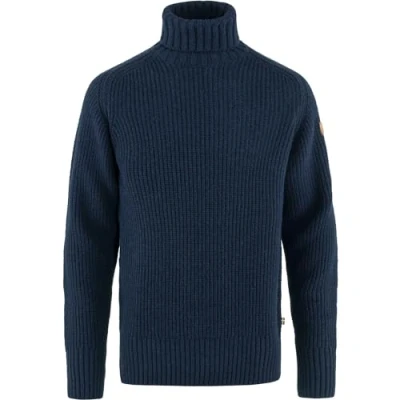 Imagen de Fjallraven 87072 555 Övik Roller Neck Sweater M Sweatshirt Hombre Dark Navy Tamaño XL