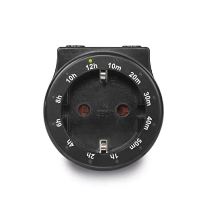 Imagen de Blanko temporizador CT4, enchufe con indicador LED integrado, digital de bajo consumo, negro, solo compatible enchufes alemanes 220 V