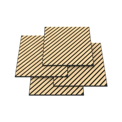 Imagen de Set de 4 paneles acústicos vang 3d 1,44 m² lamas diagonales