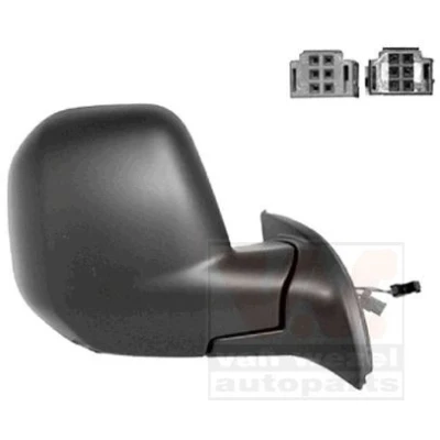 Imagen de espejo retrovisor Van Wezel 0905818 derecha imprimado completo, convexo, para ajuste elect. espejo, calefactable, con sensor de temperatura