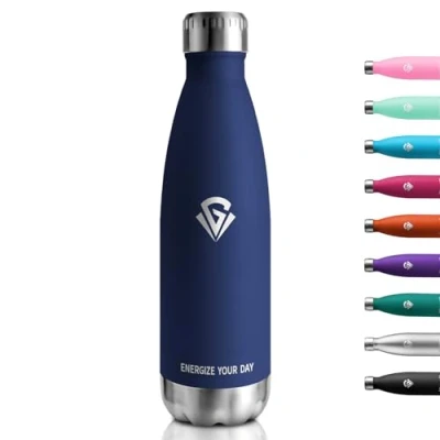 Imagen de Botella Agua Termica 750ml, Acero Inoxidable sin BPA, Reutilizable con Doble Pared, Termo A Prueba de Fugas, para Niños, Adultos, Escuela, Oficina, Gimnasio
