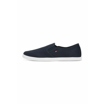 Imagen de Tommy Hilfiger Sneaker tipo mocasín Mujer Canvas Slip On sin cordones, Azul (Space Blue), 36