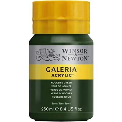 Imagen de Winsor &amp; Newton Galería Pintura Acrílica , 250 ml, Verde (Hooker’s Green)
