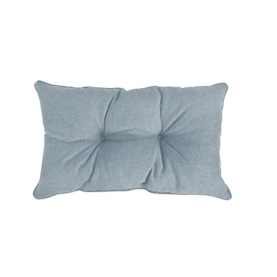 Imagen de POKAR Cojines Lounge Exterior Cojin Respaldo Muebles Mimbre Jardín para Silla Fundas 70x40x10 cm, Azul