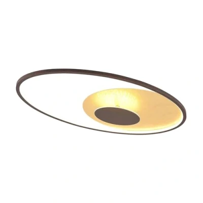Imagen de LED lámpara de techo &#039;Feival&#039; (Moderno) en Marrón hecho Metal e.o. para Salón &amp; Comedor (1 llama,) Lindby LED, plafón
