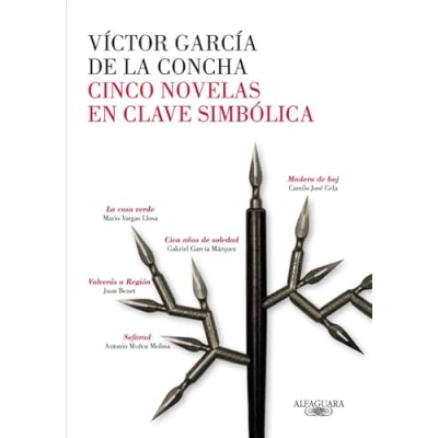 Imagen de Cinco novelas maestras en los espacios del símbolo : Vargas Llosa, García Márquez, Cela, Bent, Muñoz Molina (RAE)