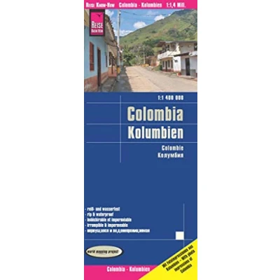 Imagen de Colombia, mpa de carreteras impermeable. Escala 1:1.400.000. Reise Know How.: world mapping project (Colombia (1:1.400.000))