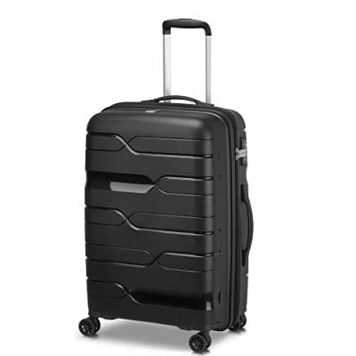 Imagen de Modo by Roncato MD1 Trolley Extensible rígido Mediano con TSA, Negro, Medio, Maleta rígida Parte Central y Ruedas giratorias