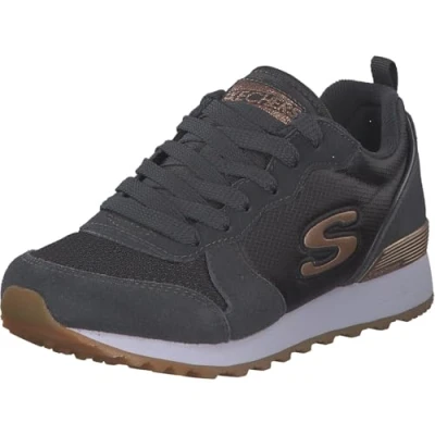 Imagen de Skechers OG 85 Goldn Gurl, Zapatillas para Mujer, Charcoal Suede Nylon Mesh Rose Gold Trim, 35 EU