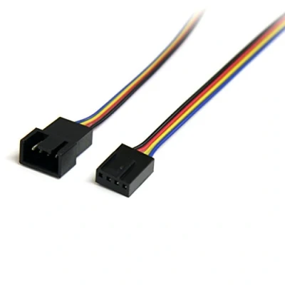 Imagen de StarTech.com Cable Adaptador Extensor de Extensión 0,3m PWM 4 Pines Alimentación Ventilador Fan Placa Base Macho a Hembra