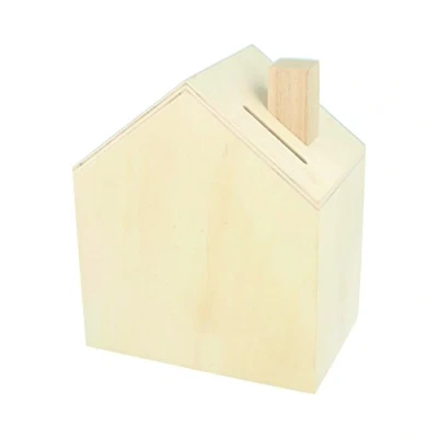 Imagen de Artemio 14002221 Hucha para Decorar casa Madera 12 x 14,5 8 cm