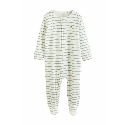 Imagen de Next Pijama de bebé para niños, Talla: 9 12m, White black