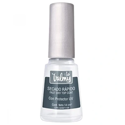 Imagen de Valmy Secado Rápido Esmalte de Uñas Top Coat para Brillo y Protección 14 ml