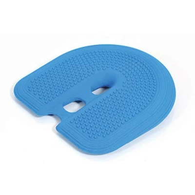 Imagen de TOGU Keilballkissen Dynair Comfort Balón de tonificación para Fitness (Balance, colchón Aire, con Bomba), Color Azul