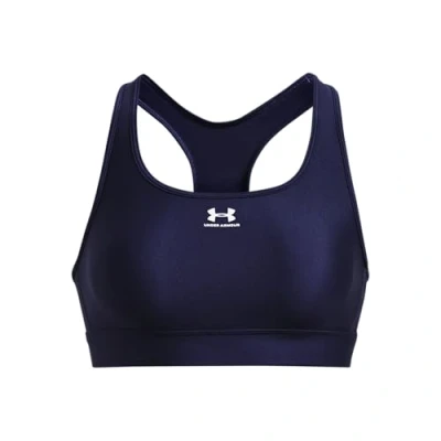 Imagen de Under Armour UA HG MID Padless Sujetadores deportivos con sujeción media, Mujer, Talla: Medium, Midnight navy/white