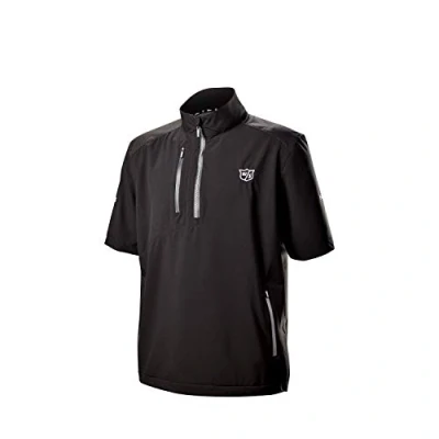 Imagen de Wilson STAFF Hombre Camiseta de golf impermeable, MODEL RAIN TOP, Poliéster, Negro, Talla M, WGA700714MD