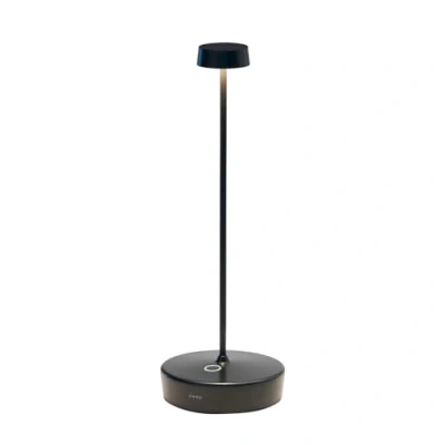 Imagen de Zafferano, Lámpara Swap Pro, de Mesa Portátil y Recargable con Control Táctil, Apta para Interior Exterior, Atenuador, 2200 3000 K, Altura 29 cm, Color Negro