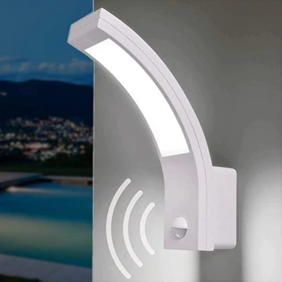 Imagen de Adviti PIRYT LED Aplique Pared Exterior con Sensor de Movimiento 140 800lm IP54 4000K (Blanco)