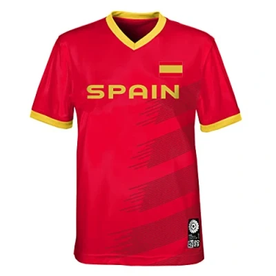Imagen de FIFA Camiseta Unisex Oficial de la Copa Mundial Fútbol Femenino 2023, España (Paquete 1)