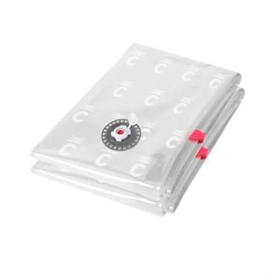 Imagen de Compactor Aspispace Bolsa de Almacenamiento al vacío Grande para 1 edredón Doble 80 x 100 cm, 2 Unidades, LLDPE + NILON,