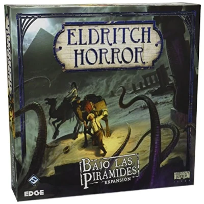 Imagen de Fantasy Flight Games Eldritch Horror: Bajo las pirámides Expansión Juego De Mesa Cooperativo Misterio y Estrategia a Partir 14 Años 1 8 Jugadores 2 4 Horas por Partida Español