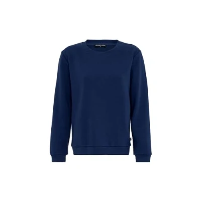 Imagen de Redbridge Sudadera básica Jersey clásico con cuello redondo Estilo casual, añil, M
