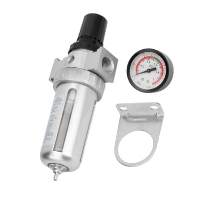 Imagen de Bsp 1/2&quot;Regulador De Filtro Aire Compresor Humedad Trampa Agua Piezas Herramienta Para Indicador Soporte Drenaje Automático Con Conexión Montaje