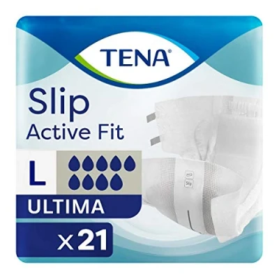 Imagen de TENA Slip Active Fit Ultima Large (4400 ml), paquete de 21 unidades protección contra la incontinencia