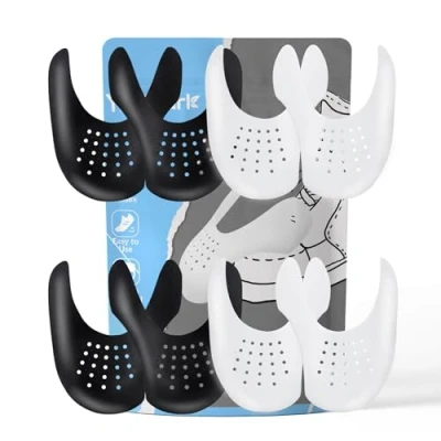 Imagen de YOLOPARK 4 Pares Escudo de Zapatos, Protectores para Zapatillas Deporte, Arrugas Zapatos Antiarrugas, Prevenga Hendidura del Pliegue Calzado Deportivo