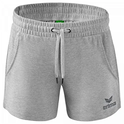 Imagen de ERIMA Mujer Essential Team Pantalón Corto, Gris Claro Jaspeado, 34