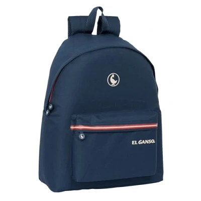 Imagen de Safta EL GANSO CLASSIC Day Pack Infantil, Mochila Calidad y Máxima Resistencia, Cómoda Versátil, 33x15x42 cm, Color Azul Marino