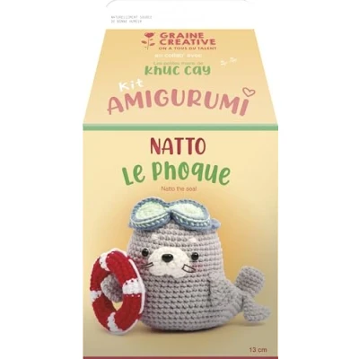Imagen de GRAINE CREATIVE Semilla creativa kit amigurumi foca gancho