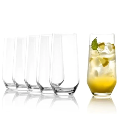 Imagen de Stölzle Lausitz 390 ml sin Plomo Quatrophil Longdrink, Cristal, Transparente