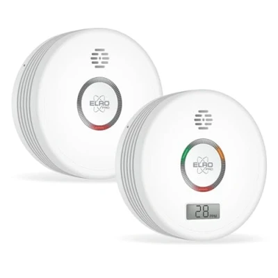 Imagen de ELRO FF4910 Pro Kit Anti incendie détecteur de fumée &amp; monoxyde Carbone Avec Pile 10 ANS Conforme à la norme européenne EN14604 et EN50291