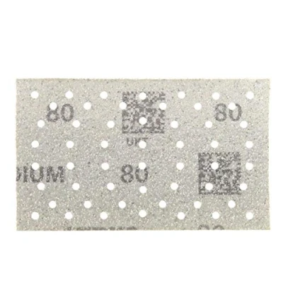 Imagen de Mirka Iridium papel de lija Premium 81x133mm Velcro 54 agujeros, grano 80, 100/paquete / Para lijar laca, masilla, imprimación, madera, acero, materiales minerales, plásticos