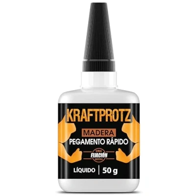 Imagen de 50 g superglue para madera y manualidades extra fuerte ARKA Kraftprotz cola transparente liquido resistente al agua facil aplicacion fijacion segura