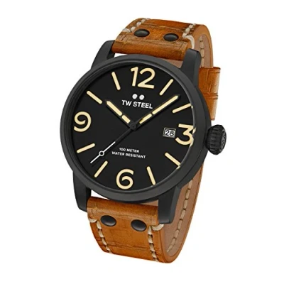 Imagen de TW Steel Reloj Analógico para Hombre de Cuarzo con Correa en Cuero MS32