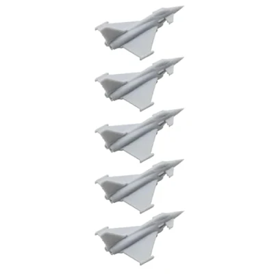 Imagen de 5 Aviones De Combate Typhoon EF 2000, Modelo DIY, Escala 1/2000 1/350, Resina, Avión Combate, For Exhibición Modelos Militares DIY(1/350 (46mm))