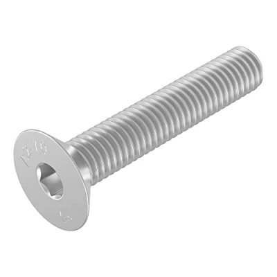 Imagen de Tornillo avellanado SECCARO M6 x 35 mm, acero inoxidable V2A VA A2, DIN 7991 / ISO 10642, zócalo hexagonal, 20 piezas