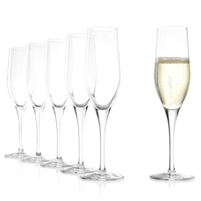 Imagen de Stölzle Lausitz copas para vino espumoso Exquisit, 175 ml, juego de 6, aptas lavavajillas: Un distinguido espumosos, en cristal acabado