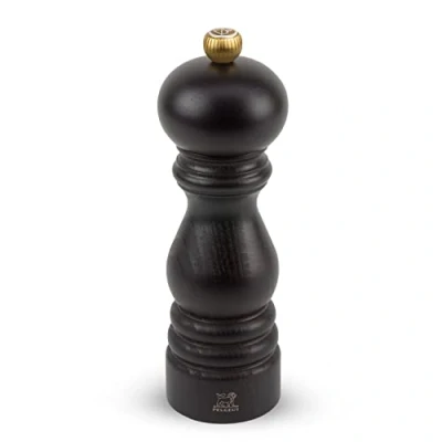 Imagen de Peugeot Sal Manual Paris Molinillo Ajustable Madera de Haya, Chocolate, 18 cm