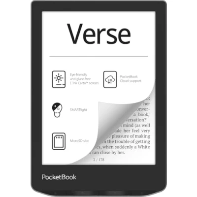 Imagen de eBook Pocketbook Verse, 6&quot; E Ink Carta™, 8 GB, SMARTlight adaptativa, 212 DPI, Mist Grey