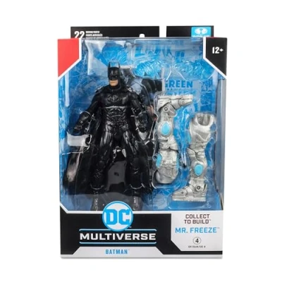 Imagen de McFarlane DC Collect to Build, Escultura de Batman, Figura articulada 18 cm con peana y accesorios para el traje, diseño auténtico, coleccionistas, +12 años, Bizak (64385636)