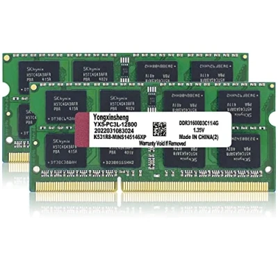 Imagen de DDR3L / DDR3 8GB Kit (4GBx2) 1600MHz Memoria Ram Portátil Sodimm PC3L 12800 PC3 Sin ECC Búfer 1.35V 1.5V CL11 2Rx8 Dual Rank 204 Pin Módulo de Actualización Memory para Laptop