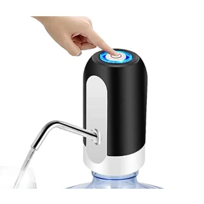 Imagen de Dispensador de Agua para garrafas eléctrico con USB y Adaptador Universal Incluido Botellas 5 a 8 litros (Negro)