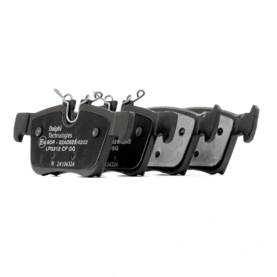 Imagen de DELPHI LP3312 Juego de pastillas freno preparado para indicador desgaste Chapa antichirridos sin accesorios VOLVO: XC60 II, V60 V90 II Familiar
