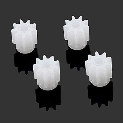 Imagen de YUNIQUE GREEN CLEAN POWER Juego de 4 Engranajes Motor para Drones Syma x5C, x5sc, x5sw, x5C 1 Sustitución Eficiente Material Duradero, Plástico, Blanco